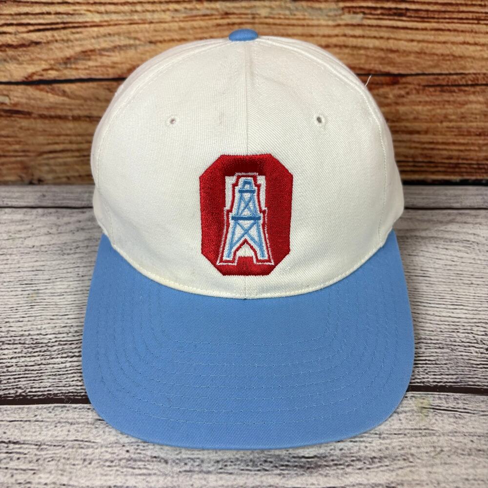 Vintage 1990s Houston Oilers NFL Football Annco Snapback Hat